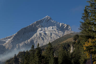 Die Alpspitze war noch weit weg