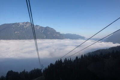 Oben Sonne, unten Nebel